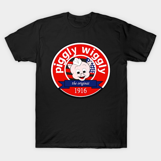 Piggly Wiggly Retro T-Shirt by Veljam